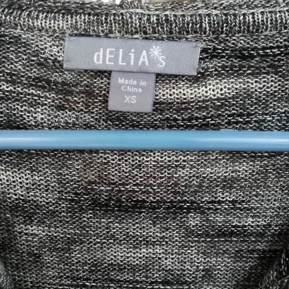 Long Heather Grey Hooded Cardigan dELiA*s - Picture 3 of 4